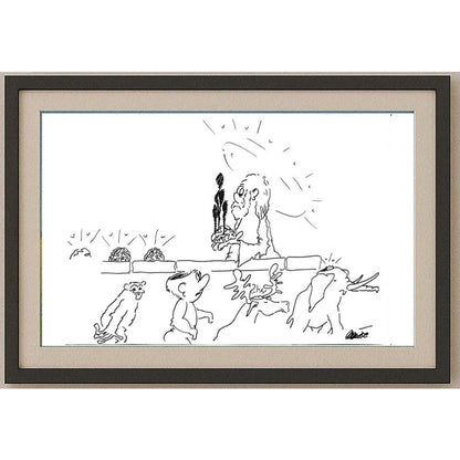 Branko Premuzic 29x21cm Orijinal Karikatür BOD02637
