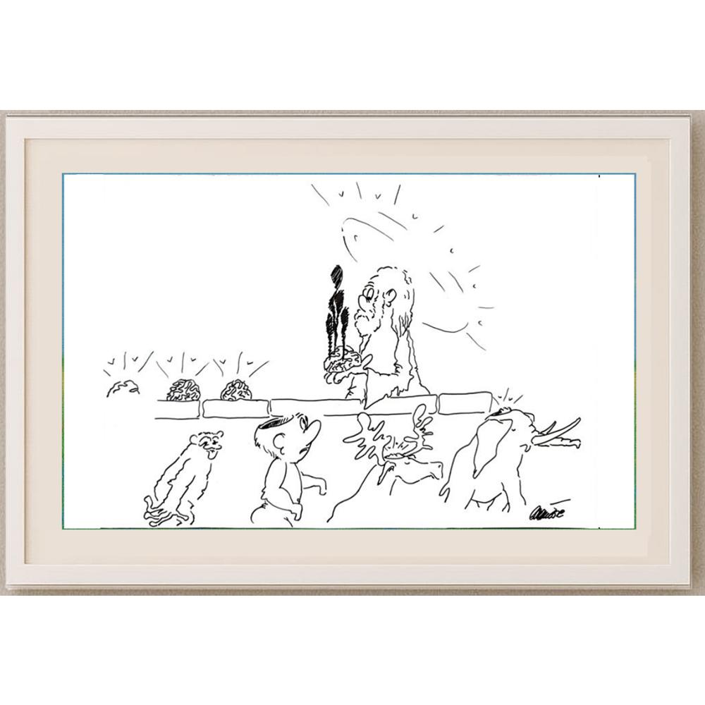 Branko Premuzic 29x21cm Orijinal Karikatür BOD02637