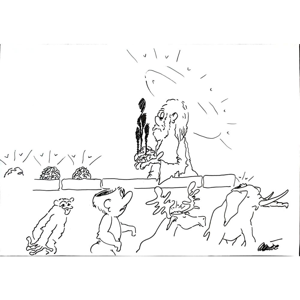 Branko Premuzic 29x21cm Orijinal Karikatür BOD02637
