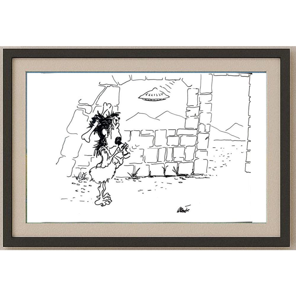 Branko Premuzic 29x21cm Orijinal Karikatür BOD02638