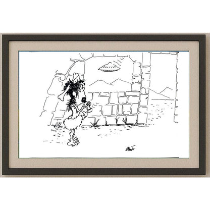 Branko Premuzic 29x21cm Orijinal Karikatür BOD02638