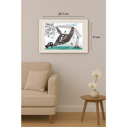 Bedbiberdina Tanya 29x21cm Orijinal Karikatür BOD02645