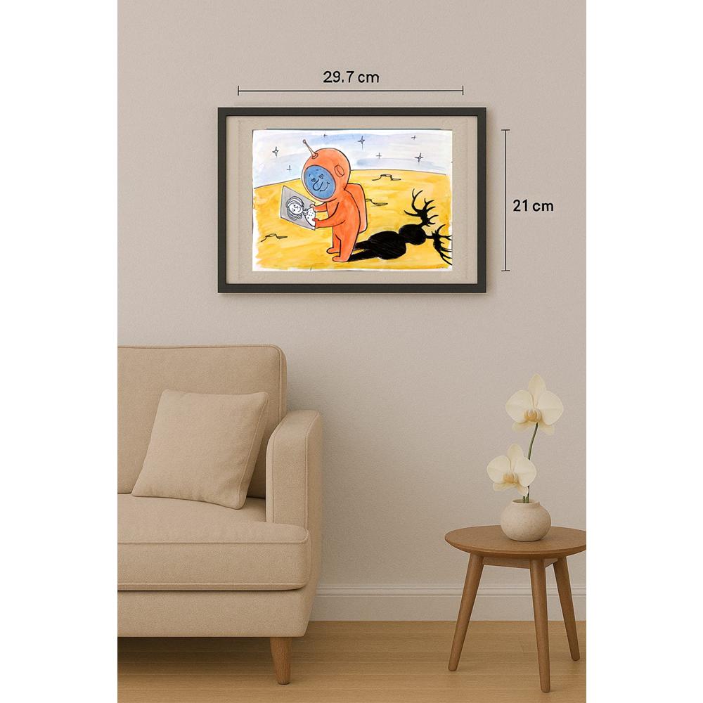 Chernyskev Miska 29x21cm Orijinal Karikatür BOD02646