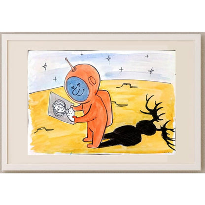 Chernyskev Miska 29x21cm Orijinal Karikatür BOD02646