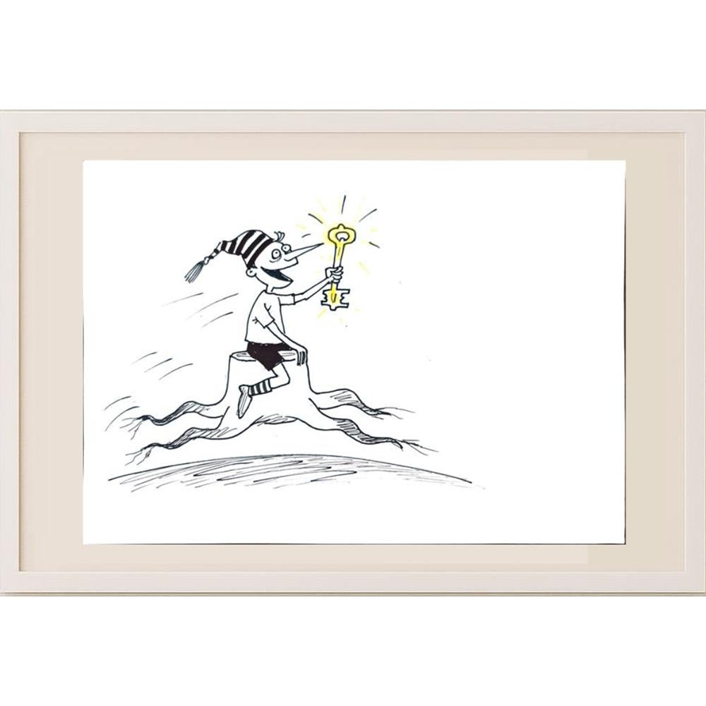 Chernyskev Nickolay 29x21cm Orijinal Karikatür BOD02651