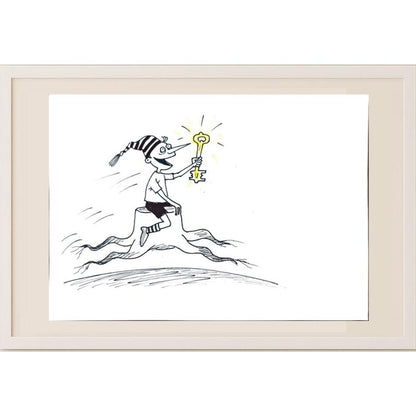 Chernyskev Nickolay 29x21cm Orijinal Karikatür BOD02651