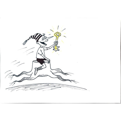 Chernyskev Nickolay 29x21cm Orijinal Karikatür BOD02651