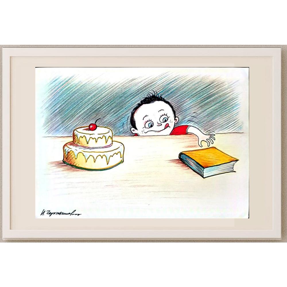 Chernyskev Nickolay 29x21cm Orijinal Karikatür BOD02653