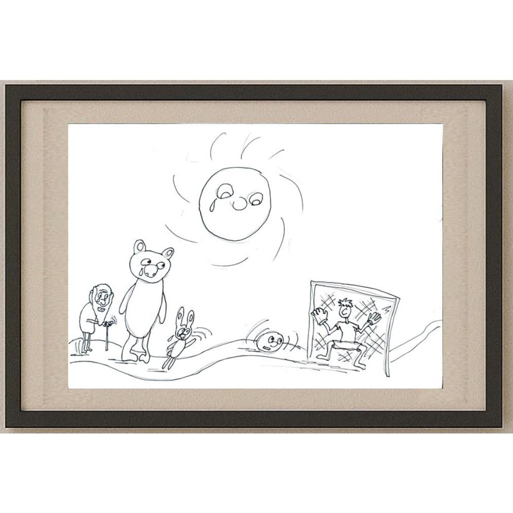 Bulkin Andrew 29x21cm Orijinal Karikatür BOD02660
