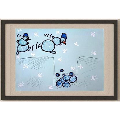 Kukushkina Anastasia 29x21cm Orijinal Karikatür BOD02670