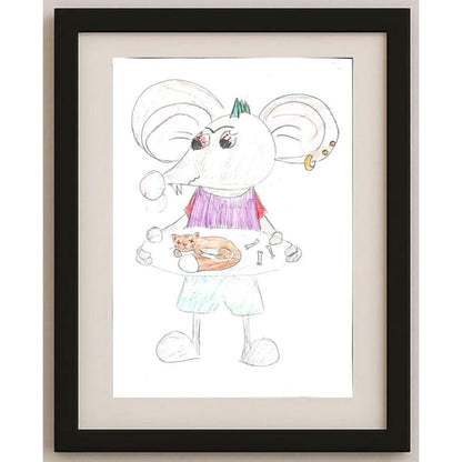 Mokiokotina Maria 29x21cm Orijinal Karikatür BOD02671