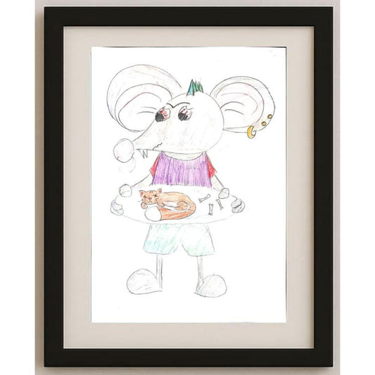 Mokiokotina Maria 29x21cm Orijinal Karikatür BOD02671