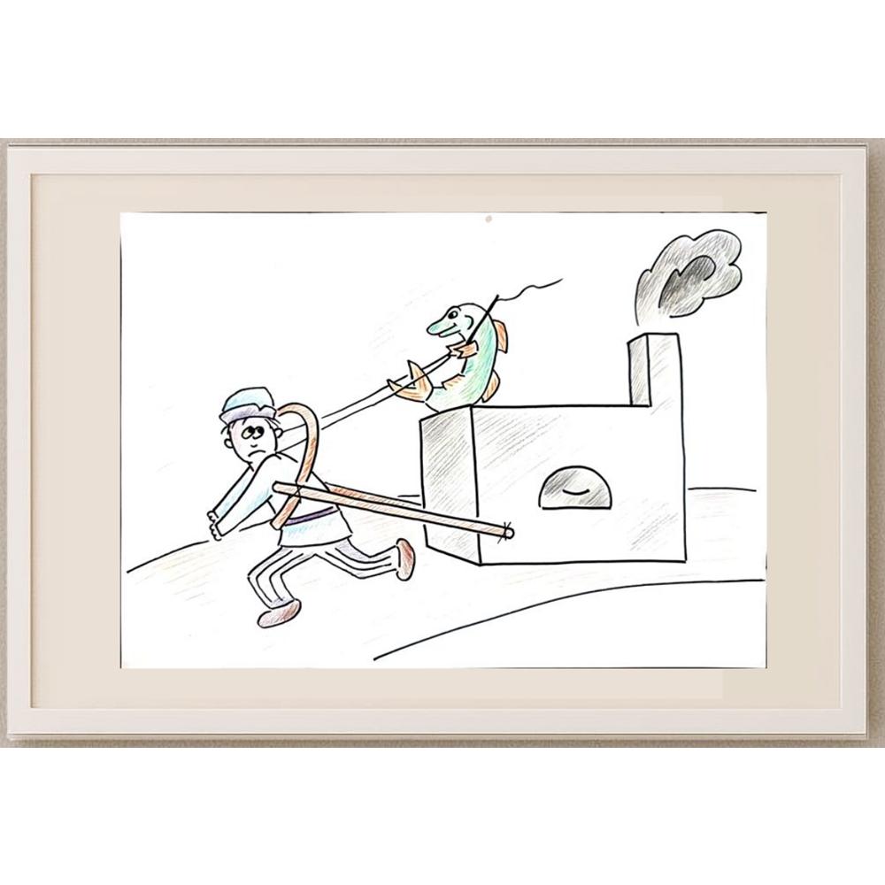 Samsonova Alena 29x21cm Orijinal Karikatür BOD02683