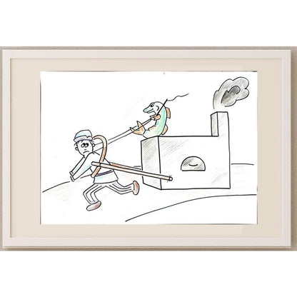 Samsonova Alena 29x21cm Orijinal Karikatür BOD02683