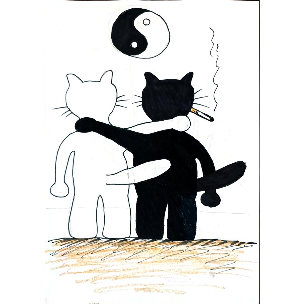 Andreychuk Andrey 29x21cm Orijinal Karikatür BOD02684