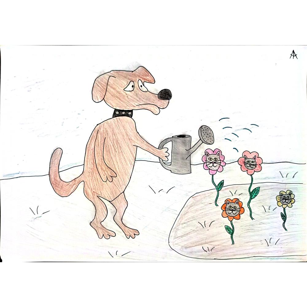 Andreychuk Andrey 29x21cm Orijinal Karikatür BOD02690