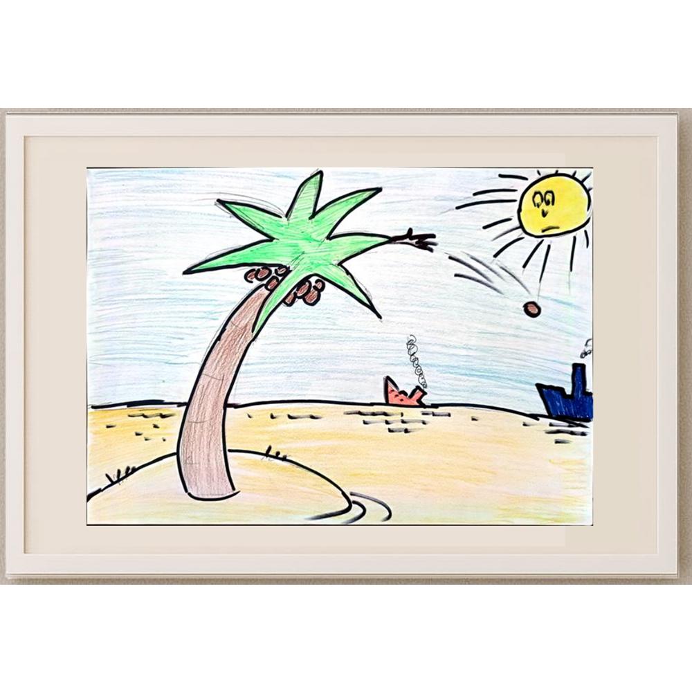 Papina Maria 29x21cm Orijinal Karikatür BOD02694