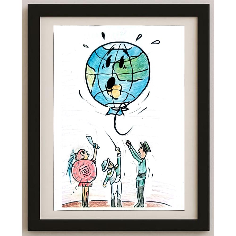 Repina Liza 29x21cm Orijinal Karikatür BOD02695