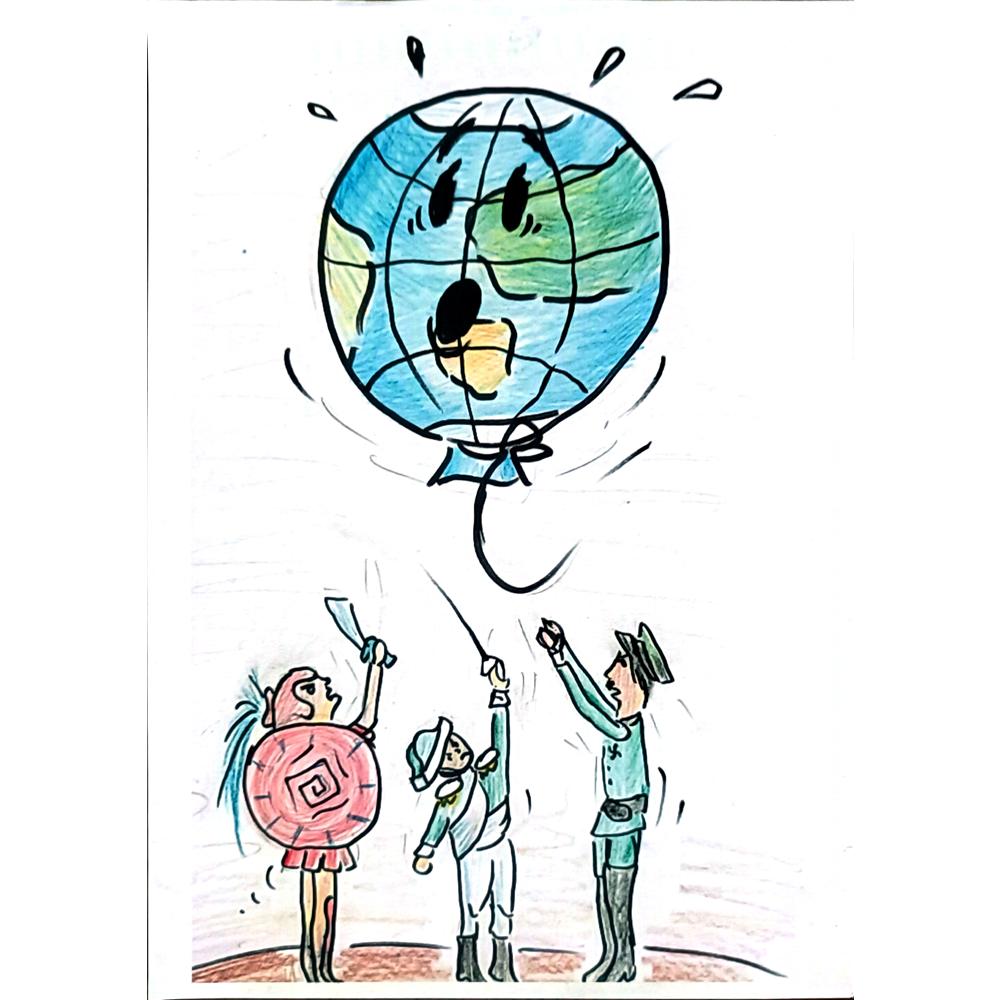 Repina Liza 29x21cm Orijinal Karikatür BOD02695