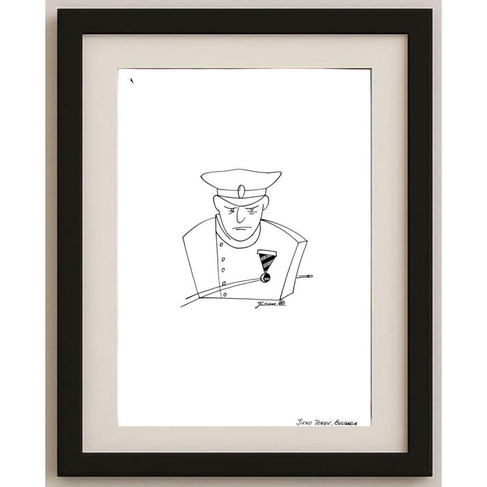 Vladimir Khakhanov 29x21cm Orijinal Karikatür BOD02709
