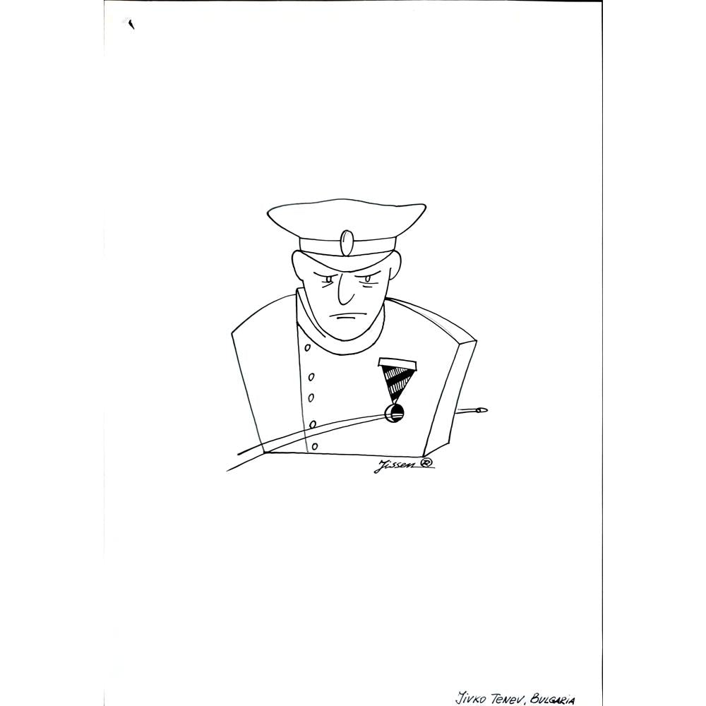 Vladimir Khakhanov 29x21cm Orijinal Karikatür BOD02709