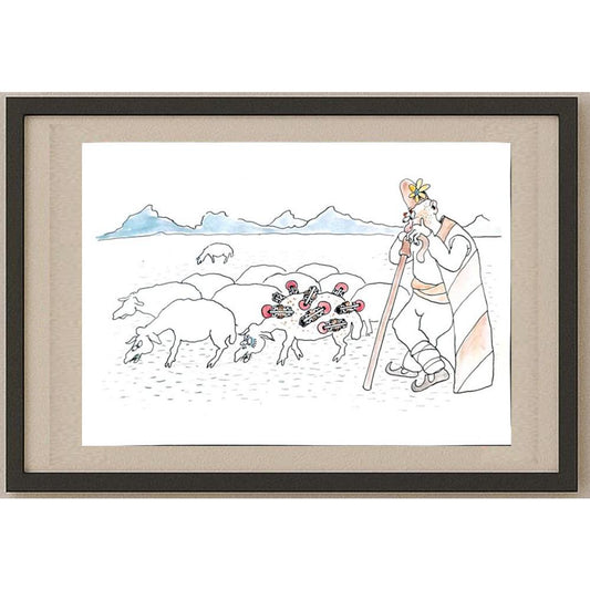 Ivailo Tsvetkov 29x21cm Orijinal Karikatür BOD02725