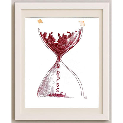 Serik Kulmeshkenov 22x18cm Orijinal Karikatür BOD02732