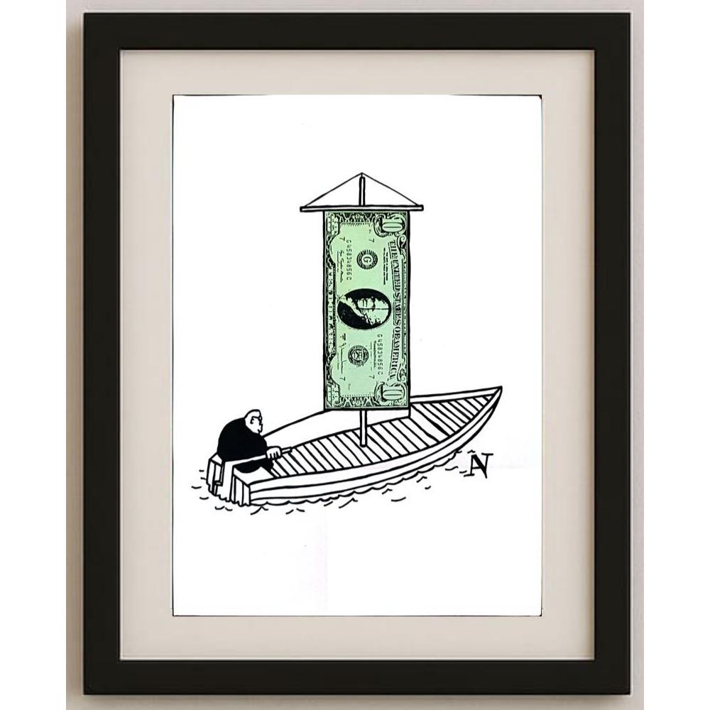 Andrey Sejan 29x21cm Orijinal Karikatür BOD02737