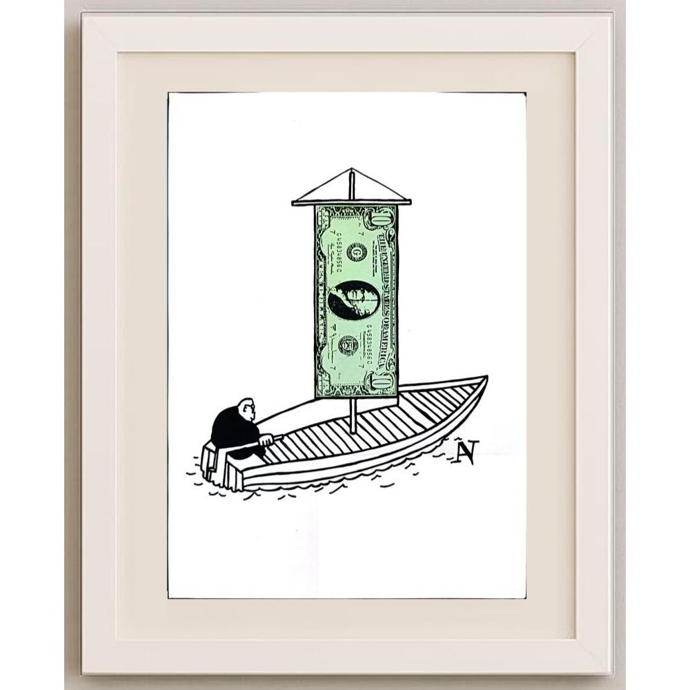 Andrey Sejan 29x21cm Orijinal Karikatür BOD02737