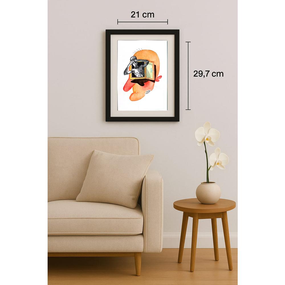 Cornel Marim Chiorean 29x21cm Orijinal Karikatür BOD02739