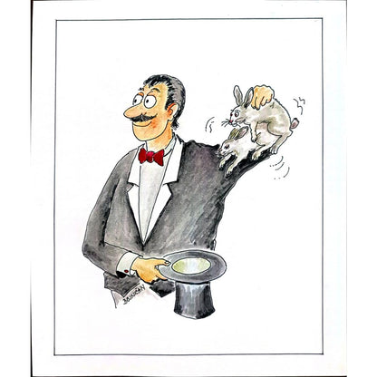 Frantisek Bojnican 23x19cm Orijinal Karikatür BOD02740