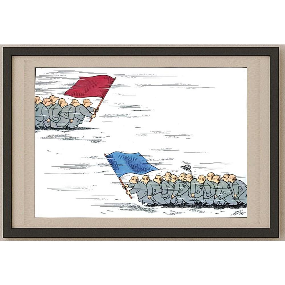 Semerenko Vladimir 29x21cm Orijinal Karikatür BOD02744