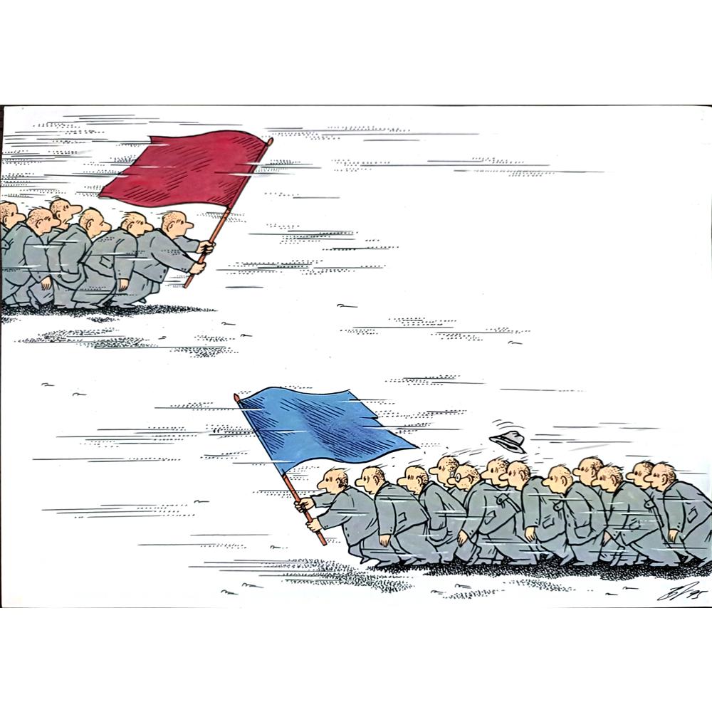 Semerenko Vladimir 29x21cm Orijinal Karikatür BOD02744