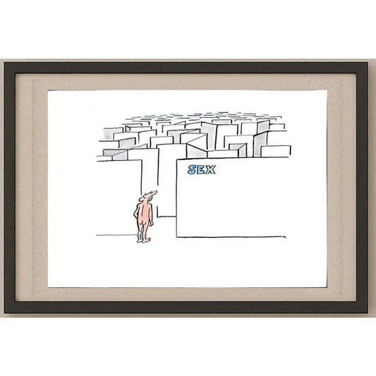 Milan Litovsky 29x21cm Orijinal Karikatür BOD02745