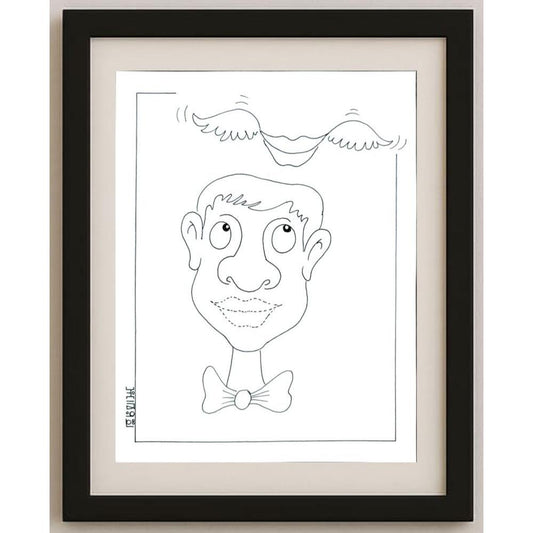 Milan Litovsky 21x16cm Orijinal Karikatür BOD02746