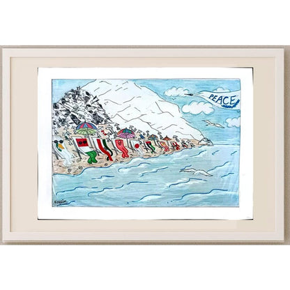 Nassim Khonamirclashti 29x21cm Orijinal Karikatür BOD02751