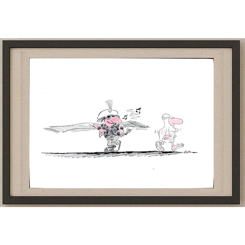 Steffen Jahsnowski 29x21cm Orijinal Karikatür BOD02754