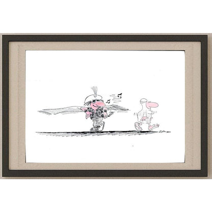 Steffen Jahsnowski 29x21cm Orijinal Karikatür BOD02754