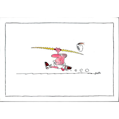 Steffen Jahsnowski 29x21cm Orijinal Karikatür BOD02755