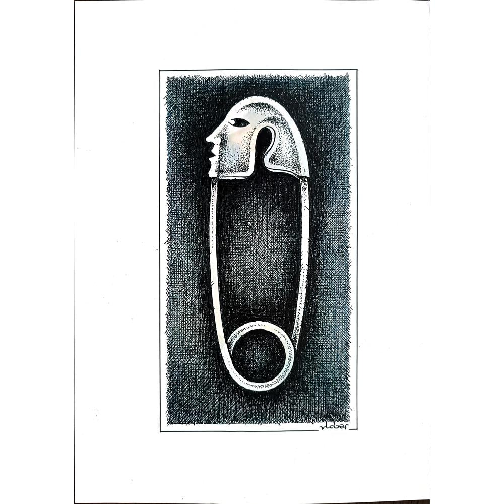 Vladimiras Beresniovas 29x21cm Orijinal Karikatür BOD02758