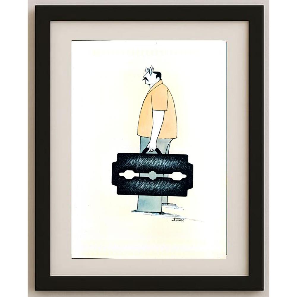 Vladimiras Beresniovas 29x21cm Orijinal Karikatür BOD02759
