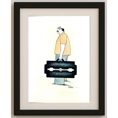 Vladimiras Beresniovas 29x21cm Orijinal Karikatür BOD02759