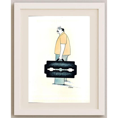 Vladimiras Beresniovas 29x21cm Orijinal Karikatür BOD02759