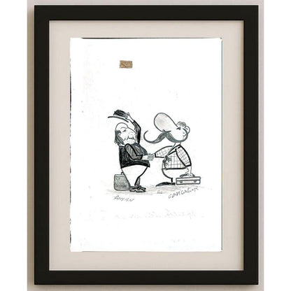 Zohra Hamali 21x15cm Orijinal Karikatür BOD02761