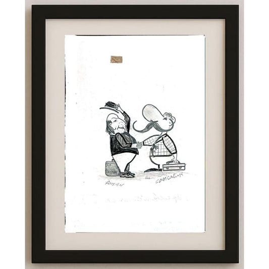Zohra Hamali 21x15cm Orijinal Karikatür BOD02761