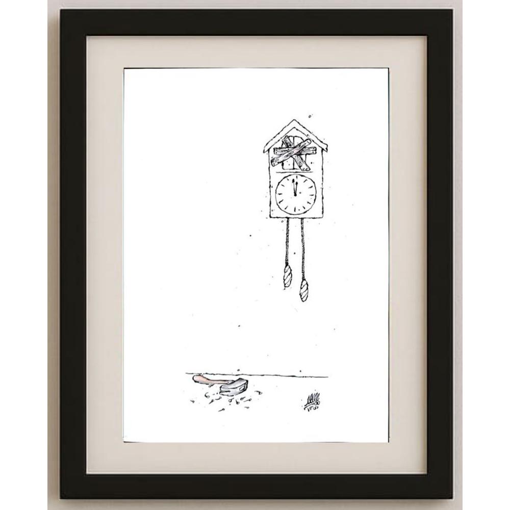 Unknown 25x21cm Orijinal Karikatür BOD02776