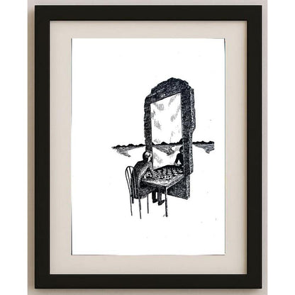 Unknown 25x21cm Orijinal Karikatür BOD02790