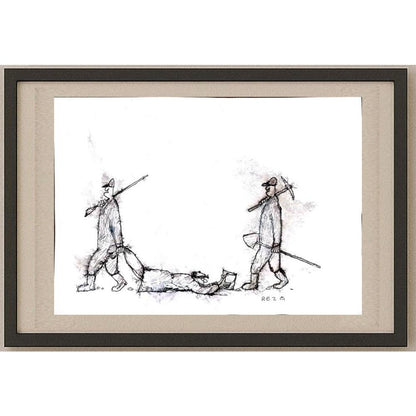 Reza Zaev Heidari 25x21cm Orijinal Karikatür BOD02794