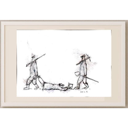 Reza Zaev Heidari 25x21cm Orijinal Karikatür BOD02794
