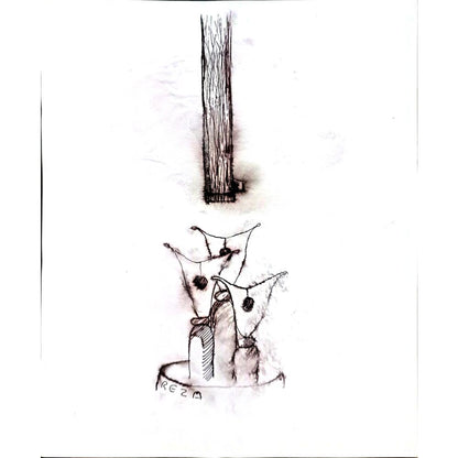Reza Zaev Heidari 25x21cm Orijinal Karikatür BOD02796